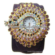 Mulheres elegantes rhinestone glitter bling bling mais baratos relógios de pulso